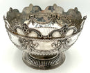 Antique English Sterling Silver Monteith Bowl