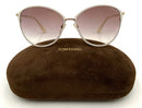 TOM FORD Gold/Cream Round Gradient Lense "Penelope" Sunglasses