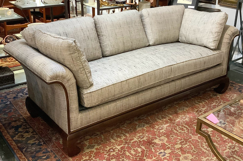 Heritage Furniture Asian Inspired Wood Frame Sofa