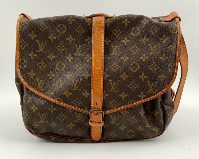 LOUIS VUITTON Vintage  Monogram Saumur GM Satchel