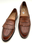 CROCKETT & JONES Burnished Leather Kiltie Tassel Sonning 2 Loafers 9D