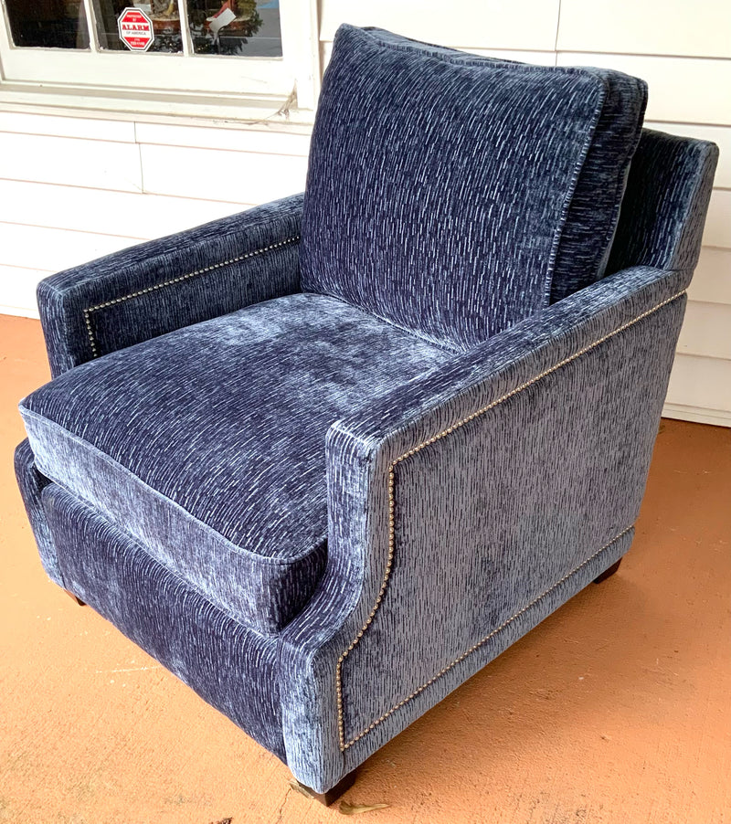 Bernhardt Upholstered Club Chair with Nailhead Trim