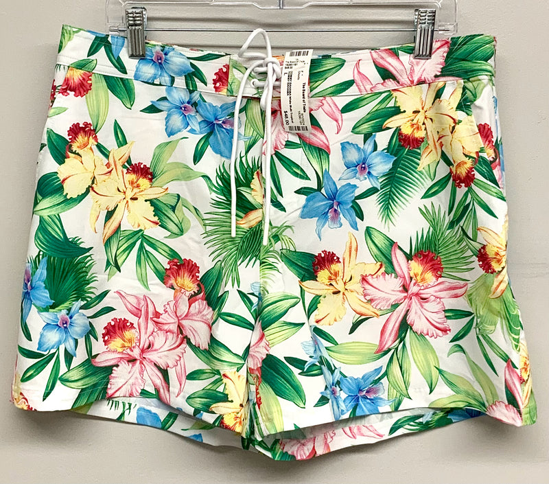 TOMMY BAHAMA White Multi Tropical Print Board Shorts