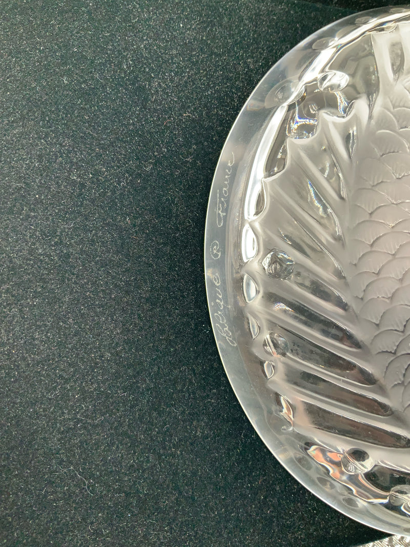 Lalique Crystal Concarneau Koi Ashtray