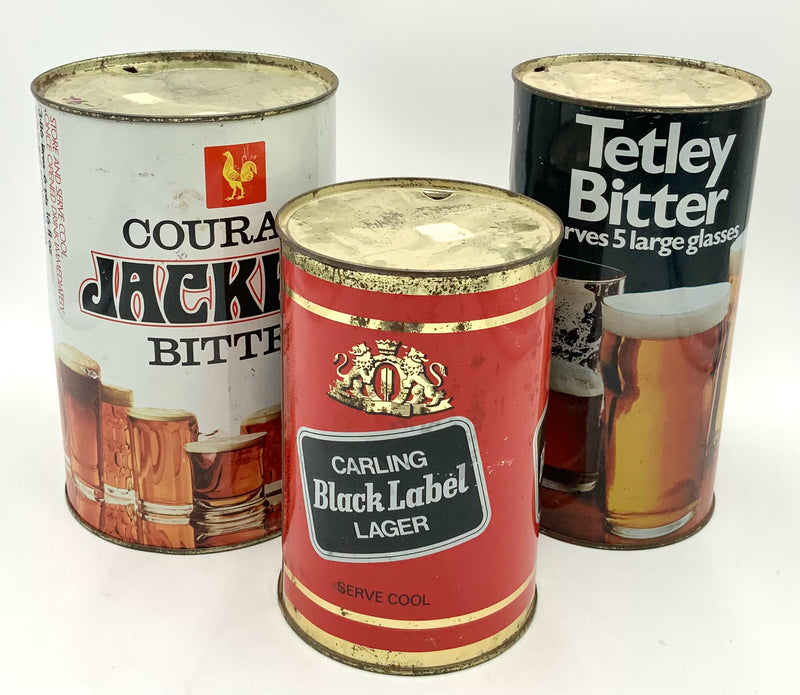 Set/3 Vintage English Beer Mini Kegs