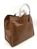COACH Dark Saddle Tan Leather Field Tote