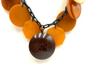 Bakelite & Amber Disc Necklace