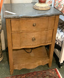 Arhaus Portier Oak & Bluestone Nightstand