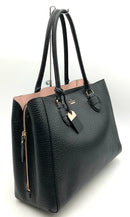 KATE SPADE Black Pebbled Leather Large Tote