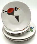 Charlie Harper for Crate & Barrel Set/8 Bird Plates