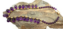 18kt Gold, Diamond & Amethyst Beaded Necklace