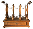 Vintage Brass Tabletop Wine Rack
