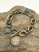 FREiDA ROTHMAN Gold- & Rhodium-Plated Sterling & CZ Bracelet