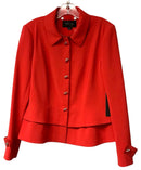 CARLISLE Red w/Silver Snap Closure "Scarlatto" Jacket