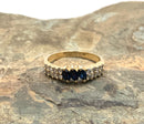 14kt Gold, Diamond & Sapphire Ring