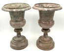 Pair of Metal Planter Urns