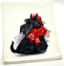 Painted Scottie Dog Table Runner