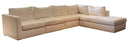 Bassett Large Sectional With Neutral Linen Upholstery
