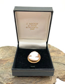 18kt Gold & Carved Shell Cameo Pendant/Brooch