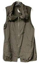 LIV BY HABITAT CLOTHES Olive Nylon w/Wire Collar Zip Vest