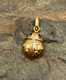 18kt Gold & Sapphire Ladybug Pendant