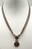 ANATOLI Sterling Etruscan-Style Multi-Chain Necklace