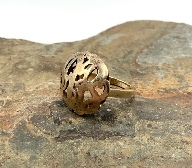 14kt Gold Monogram Ring