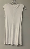 TRINA TURK White Deep V-neck w/Goldtone Buckle Cover-Up