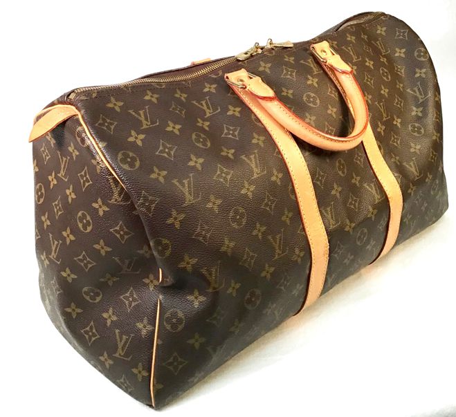 LOUIS VUITTON Monogram Canvas Keepall 55 Duffle Bag