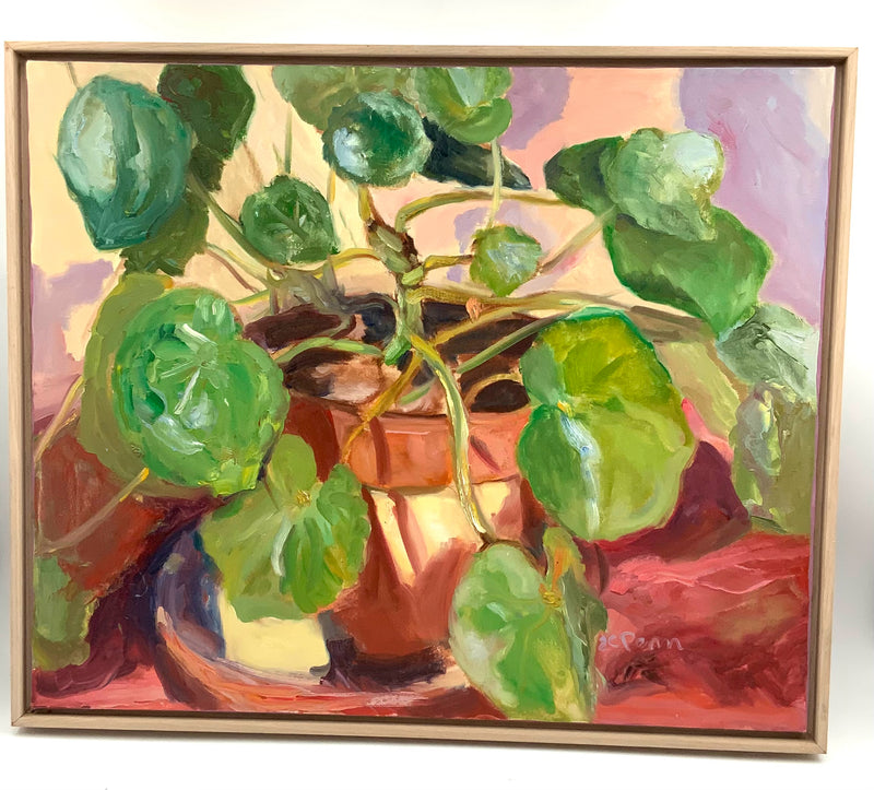 "Potted Geranium" Acrylic on Canvas