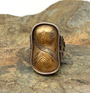 Southwest Style 18kt Gold & Sterling Ring