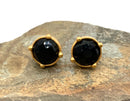 Julie Vos Gold Plated Brass & Glass Honey Stud Earrings
