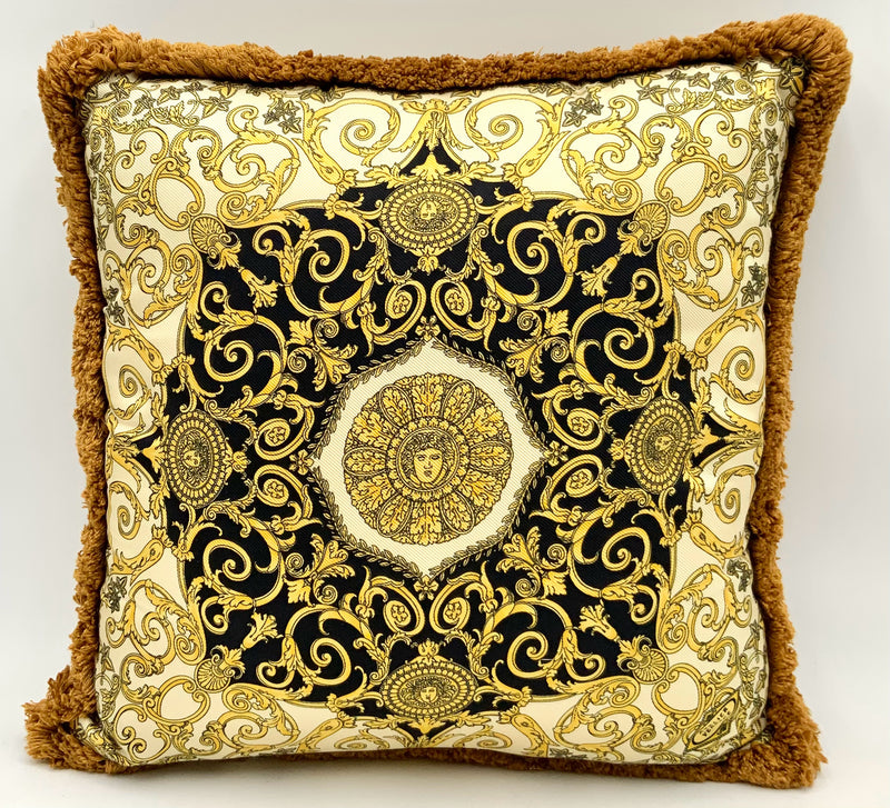 VERSACE Barocco Silk Throw Pillow