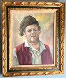 Vintage Oil on Canvas of Fisherman