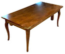Vintage Wood Coffee Table With Brass Detail