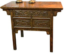 Carved Wood Asian Console
