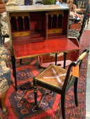 Antique Handpainted German Desk with Chair