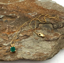 14kt Gold & Emerald Necklace