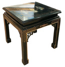 Vintage Black Lacquer Asian Occasional Table