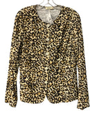 STARK Black/Cream/Tan Pincord L/S B/D Jacket & Elastic Waist Skirt 2 PC