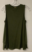 MICHAEL KORS Ivy Green V Neck Layered S/L Top