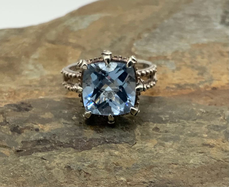 Sara Blaine Sterling & Blue Topaz Ring