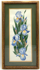 Original Watercolor of Yellow Iris
