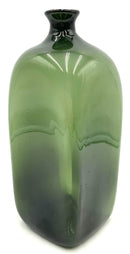 Square Green Glass Bottle