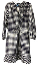 DRAPER JAMES Navy/White Gingham Check "Lucinda" Dress