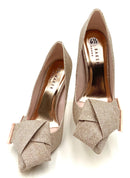 TED BAKER Rose Gold Knot Detail H/H Pumps 6.5