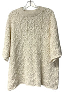 LOULOU STUDIO Cream Textured Knit Wide Sleeve "Antila"  Sweater