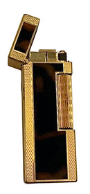 Vintage Dunhill Brass Finish Slim Roller Lighter with Tortoise Shell Accent