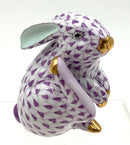 Herend Purple Fishnet Rabbit