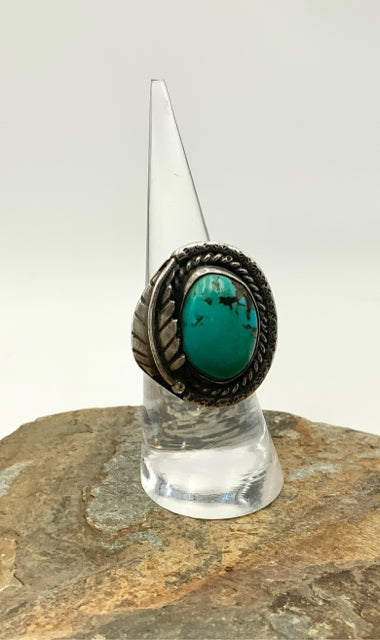 Southwest Style Sterling & Turquoise Ring